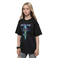 Black - Side - Motley Crue Childrens-Kids Dragon T-Shirt