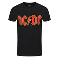 Black - Front - AC-DC Unisex Adult Logo T-Shirt