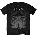 Black - Front - Korn Unisex Adult Radiate Glow T-Shirt