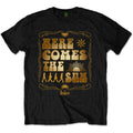 Black - Front - The Beatles Unisex Adult Here Comes The Sun Back Print T-Shirt