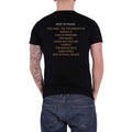 Black - Back - Megadeth Unisex Adult Rust In Peace Track List Back Print T-Shirt