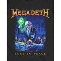Black - Side - Megadeth Unisex Adult Rust In Peace Track List Back Print T-Shirt