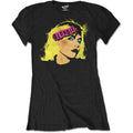 Black - Front - Blondie Womens-Ladies Punk Logo T-Shirt
