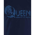 Navy Blue - Side - Queen Unisex Adult News Of The World Back Print Logo T-Shirt