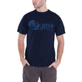 Navy Blue - Front - Queen Unisex Adult News Of The World Back Print Logo T-Shirt