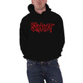 Black - Front - Slipknot Unisex Adult Back Print Logo Pullover Hoodie