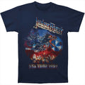 Navy Blue - Front - Judas Priest Unisex Adult Painkiller US Tour 91 T-Shirt