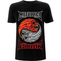 Black - Front - Metallica Unisex Adult Yin Yang T-Shirt