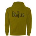 Green - Back - The Beatles Unisex Adult Drop T Logo Full Zip Hoodie