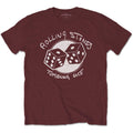 Maroon - Front - The Rolling Stones Unisex Adult Tumbling Dice T-Shirt