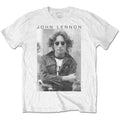 White - Front - John Lennon Unisex Adult Windswept Cotton T-Shirt