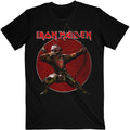 Black - Front - Iron Maiden Unisex Adult Senjutsu Eddie Archer Circle T-Shirt