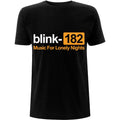 Black-Orange - Front - Blink 182 Unisex Adult Lonely Nights T-Shirt