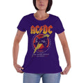 Purple - Front - AC-DC Womens-Ladies For Those About To Rock ´81 T-Shirt