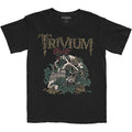 Black - Front - Trivium Unisex Adult Skelly Flower Cotton T-Shirt