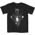 Black - Front - Gojira Unisex Adult Celestial Snakes Cotton T-Shirt