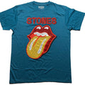 Teal Blue - Front - The Rolling Stones Unisex Adult Embellished T-Shirt