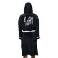 Black-White - Back - Korn Unisex Adult Logo Robe