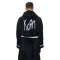Black-White - Side - Korn Unisex Adult Logo Robe