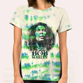White - Back - Bob Marley Unisex Adult Tie Dye Logo T-Shirt