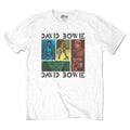 White - Front - David Bowie Unisex Adult Mick Rock Collage T-Shirt