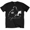 Black - Front - John Lennon Unisex Adult People For Peace Cotton T-Shirt