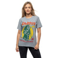 Grey - Side - Bob Marley & The Wailers Unisex Adult 1977 Tour Mineral Wash T-Shirt