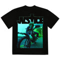 Black - Front - Justin Bieber Unisex Adult Dirt Bike T-Shirt