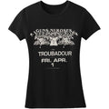 Black - Front - Guns N Roses Womens-Ladies Troubadour Flyer T-Shirt