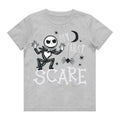Grey - Front - Nightmare Before Christmas Childrens-Kids First Scare Cotton T-Shirt