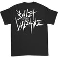 Black - Back - Bullet For My Valentine Unisex Adult Back Print Logo T-Shirt