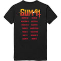Black - Back - Sum 41 Unisex Adult Out For Blood Back Print Cotton T-Shirt