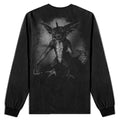 Black - Back - Gremlins Unisex Adult Graphic Print Cotton Long-Sleeved T-Shirt