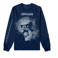Navy Blue - Front - Gremlins Unisex Adult Graphic Print Cotton Long-Sleeved T-Shirt