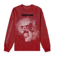 Red - Front - Gremlins Unisex Adult Graphic Print Cotton Long-Sleeved T-Shirt