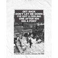 White - Side - The Beatles Unisex Adult Rooftop Songs Cotton T-Shirt