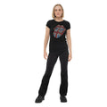 Black - Lifestyle - The Rolling Stones Womens-Ladies Classic Embellished Cotton T-Shirt