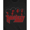 Black - Side - Thin Lizzy Unisex Adult Band Cotton Logo T-Shirt