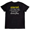 Black - Back - Green Day Unisex Adult Nimrod Track List Cotton T-Shirt