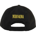 Black - Back - Nirvana Unisex Adult Distressed Logo Baseball Cap