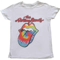 White - Front - The Rolling Stones Womens-Ladies Logo Cotton T-Shirt