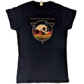 Navy Blue - Front - Queens Of The Stone Age Womens-Ladies Skull Cotton T-Shirt