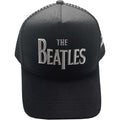 Black - Back - The Beatles Unisex Adult Drop T Logo Cap