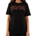 Black - Back - AC-DC Unisex Adult Embellished Logo T-Shirt