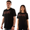 Black - Lifestyle - AC-DC Unisex Adult Embellished Logo T-Shirt