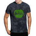 Grey - Back - The Beatles Unisex Adult Apple Dip Dye T-Shirt