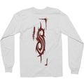 White - Back - Slipknot Unisex Adult Shrouded Group Back Print Long-Sleeved T-Shirt