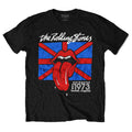 Black - Front - The Rolling Stones Unisex Adult London European´73 T-Shirt