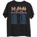 Black - Back - Def Leppard Unisex Adult Hysteria ´88 Back Print T-Shirt