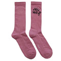 Pink - Front - Yungblud Unisex Adult Weird! Socks